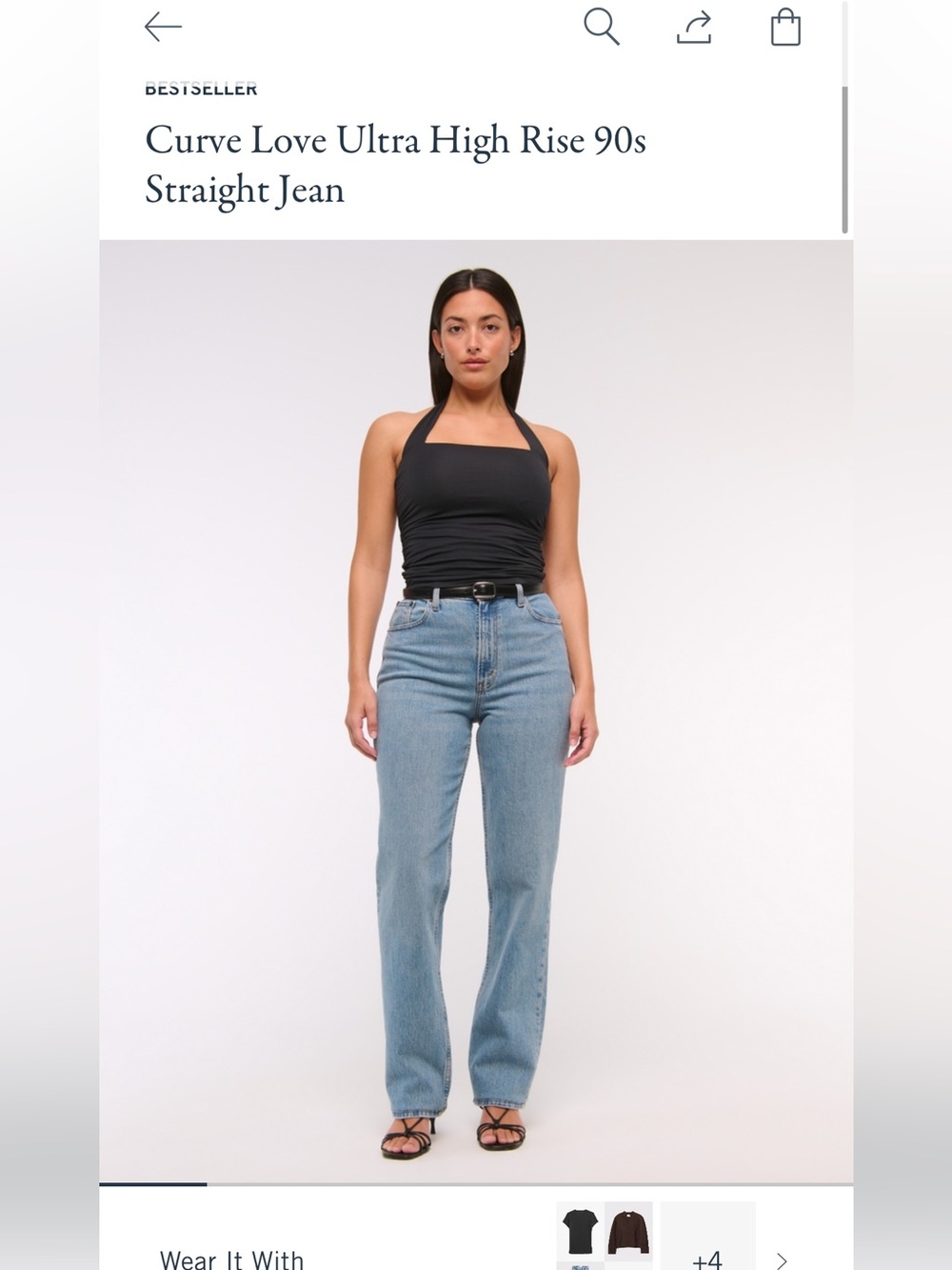 Abercrombie & Fitch Light Blue Straight Leg Jeans